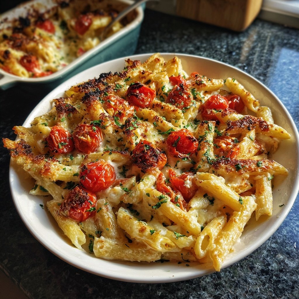 Baked Feta Pasta With Cherry Tomatoes