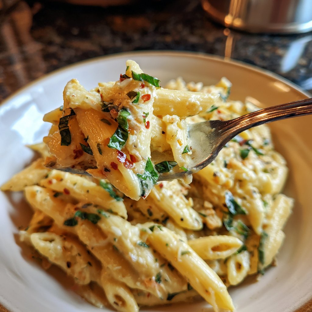 Creamy Lemon Chickpea Pasta