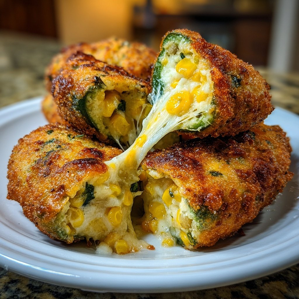 Jalapeno Poppers Stuffed with Corn