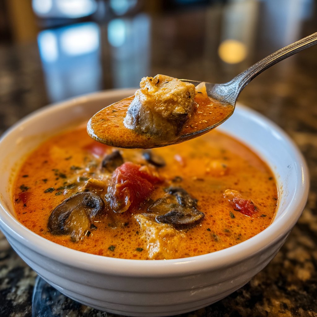 Creamy Tomato Mushroom Soup
