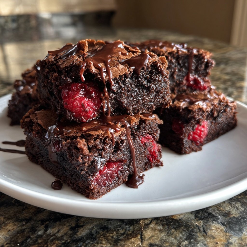 Chocolate Raspberry Brownies