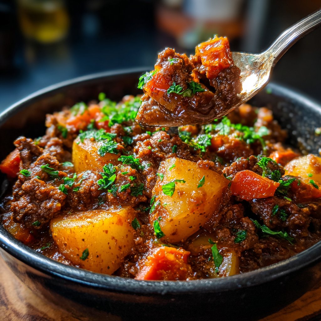 One Pot Ground Beef And Potatoes