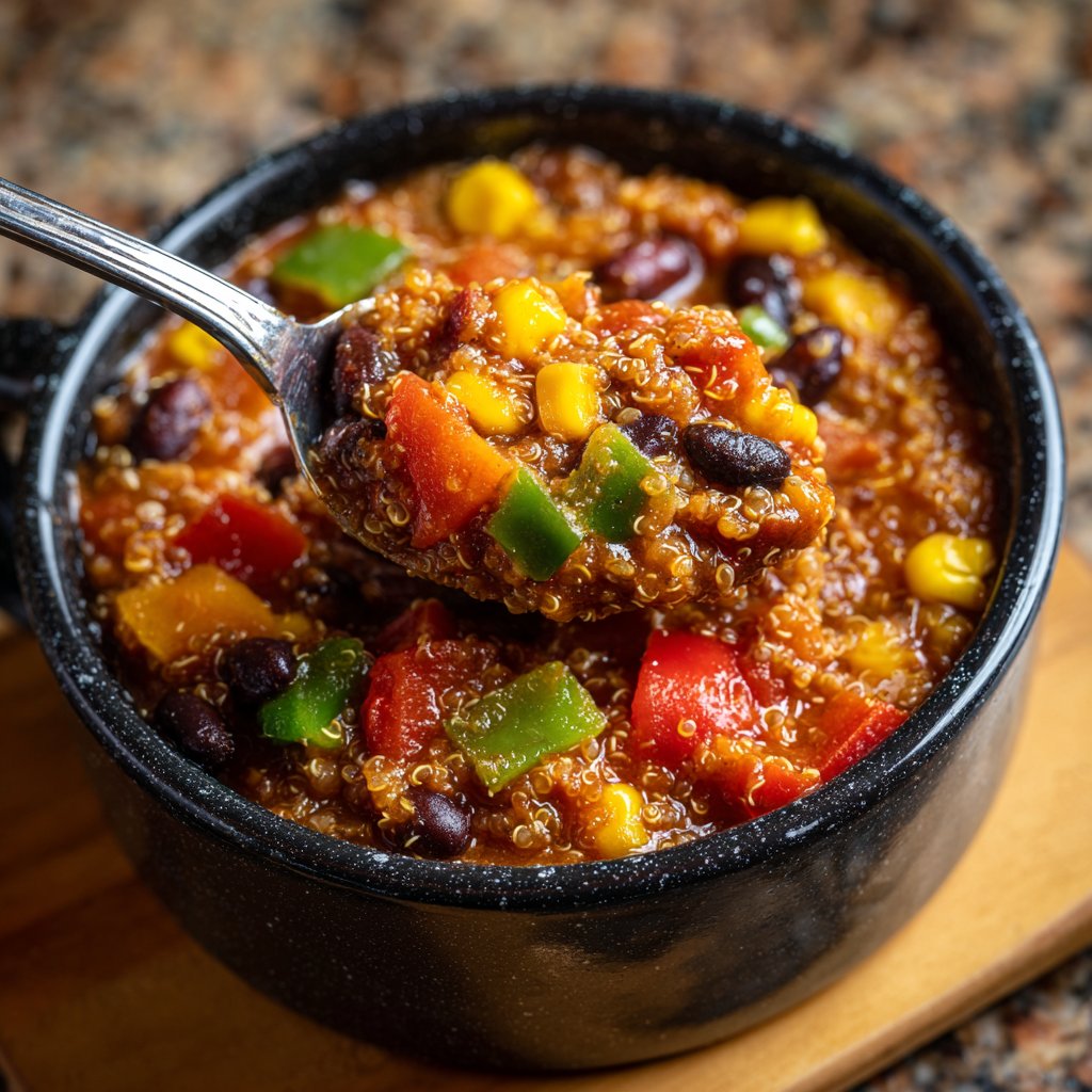 Healthy Crockpot Quinoa Chili