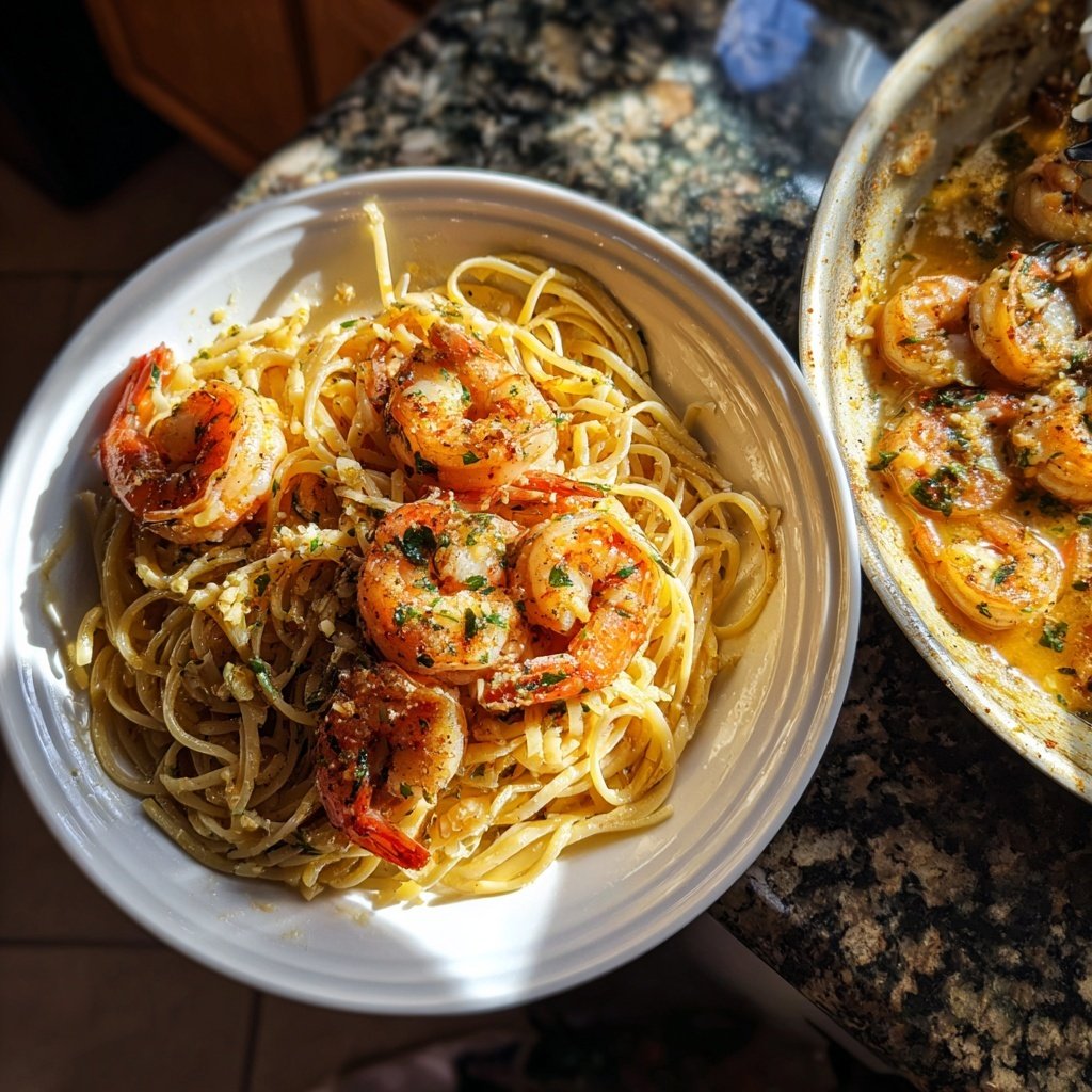 Garlic Butter Shrimp Pasta