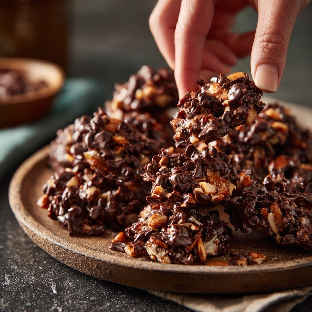 Chocolate Almond Coconut Clusters