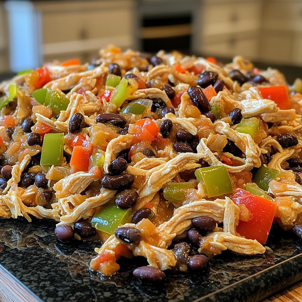 Dump-and-Go Crockpot Chicken and Black Beans