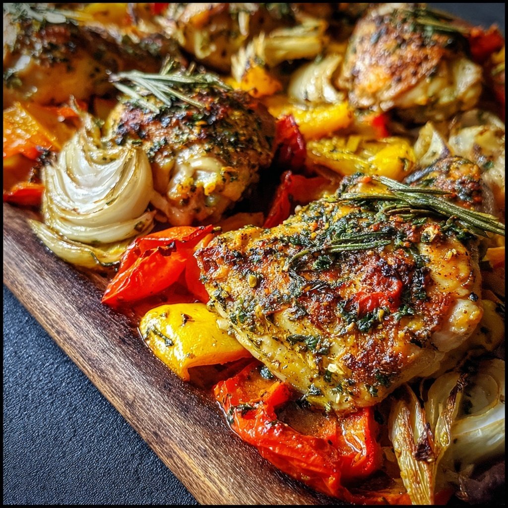 Mediterranean Chicken Sheet Pan