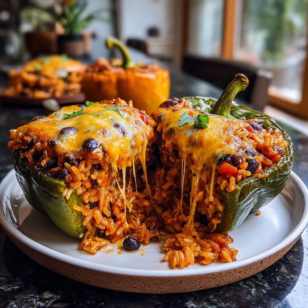 Sunday Stuffed Bell Peppers with Rice