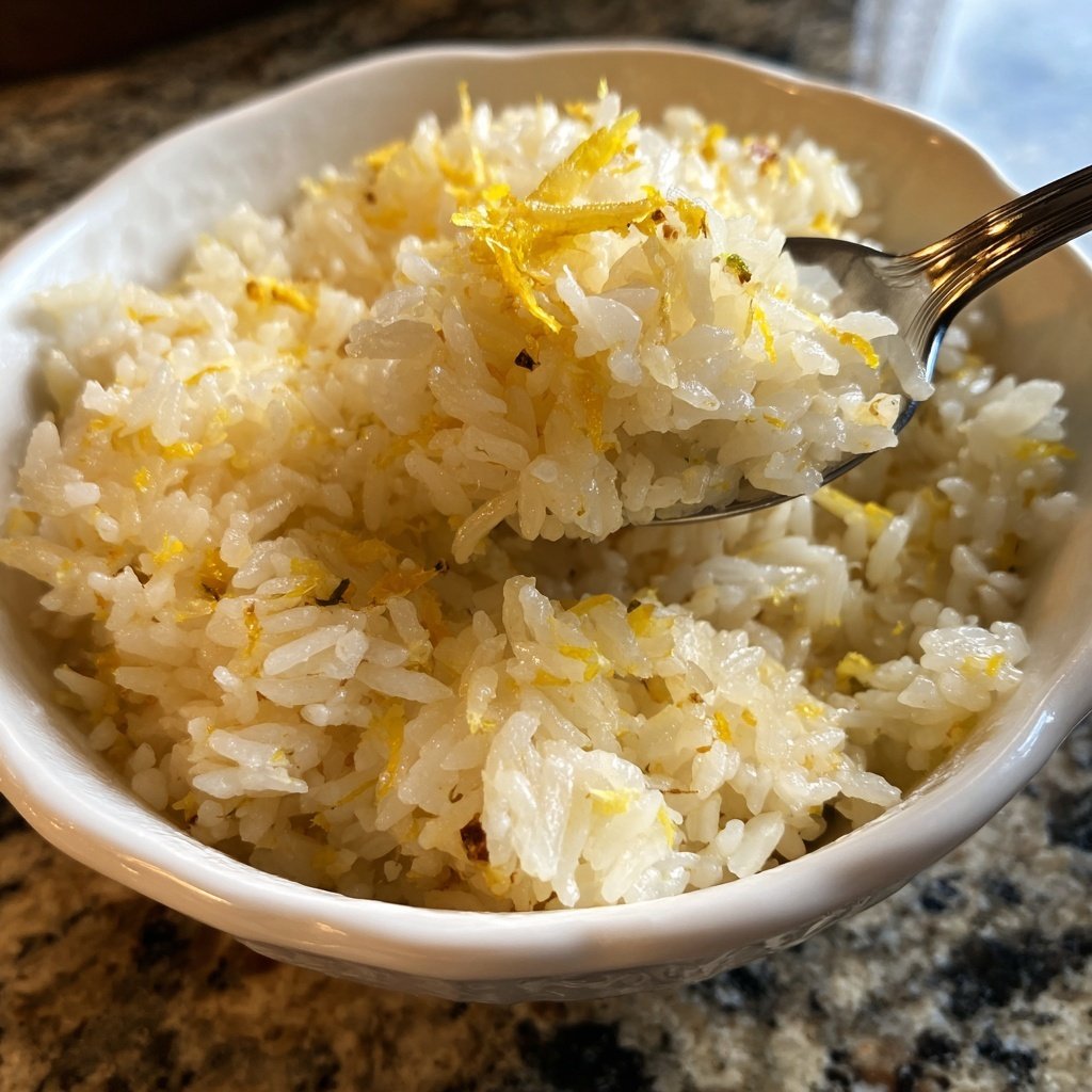 Creamy Lemon Garlic Rice