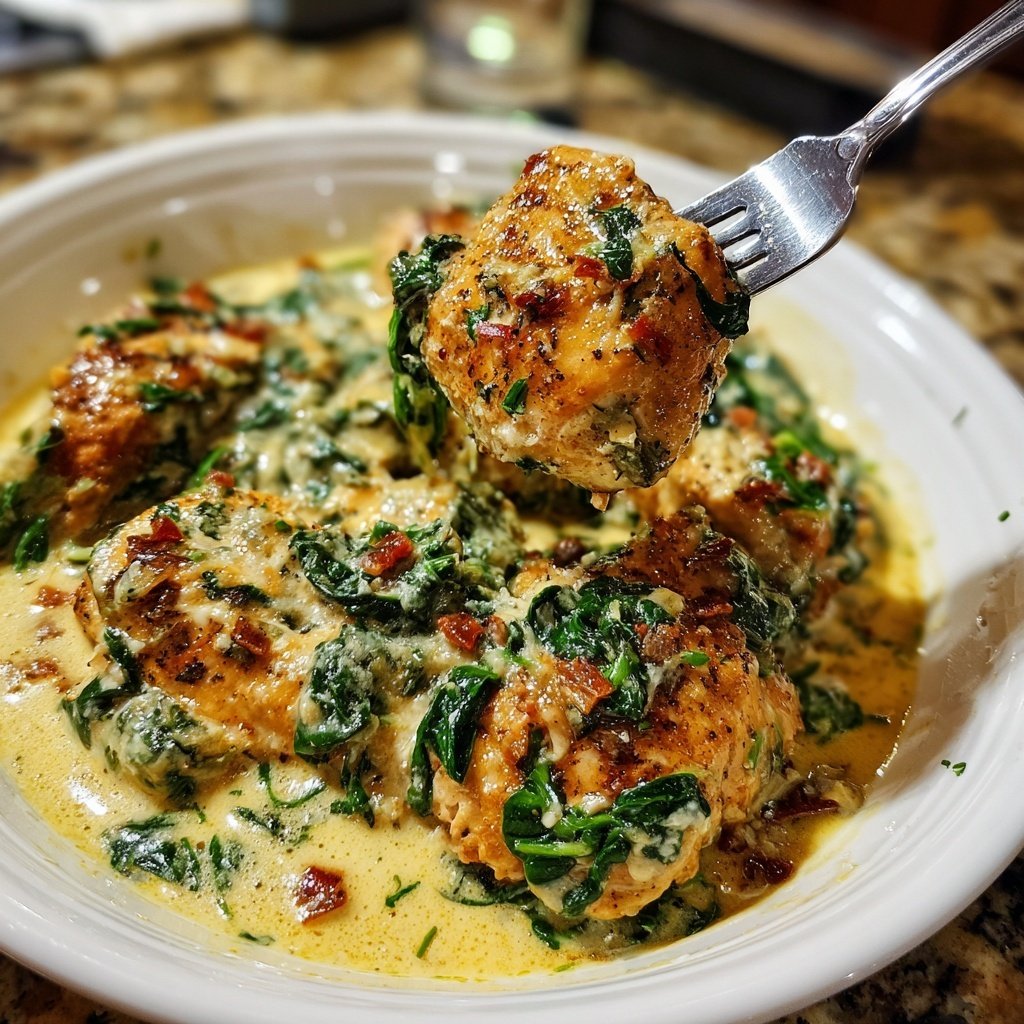 Creamy Tuscan Chicken With Spinach