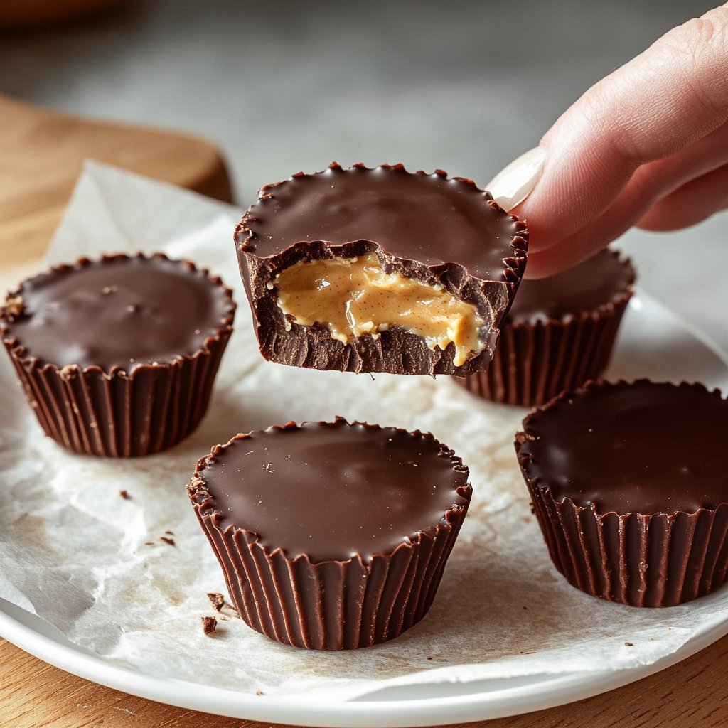 Homemade Reese’s Cups with Chocolate