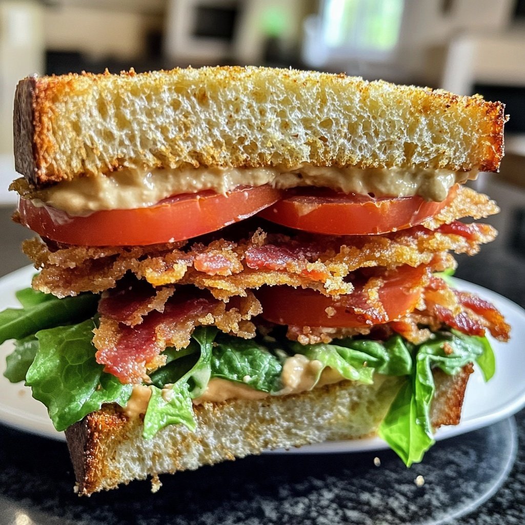 Healthy BLT Sandwich Lunch