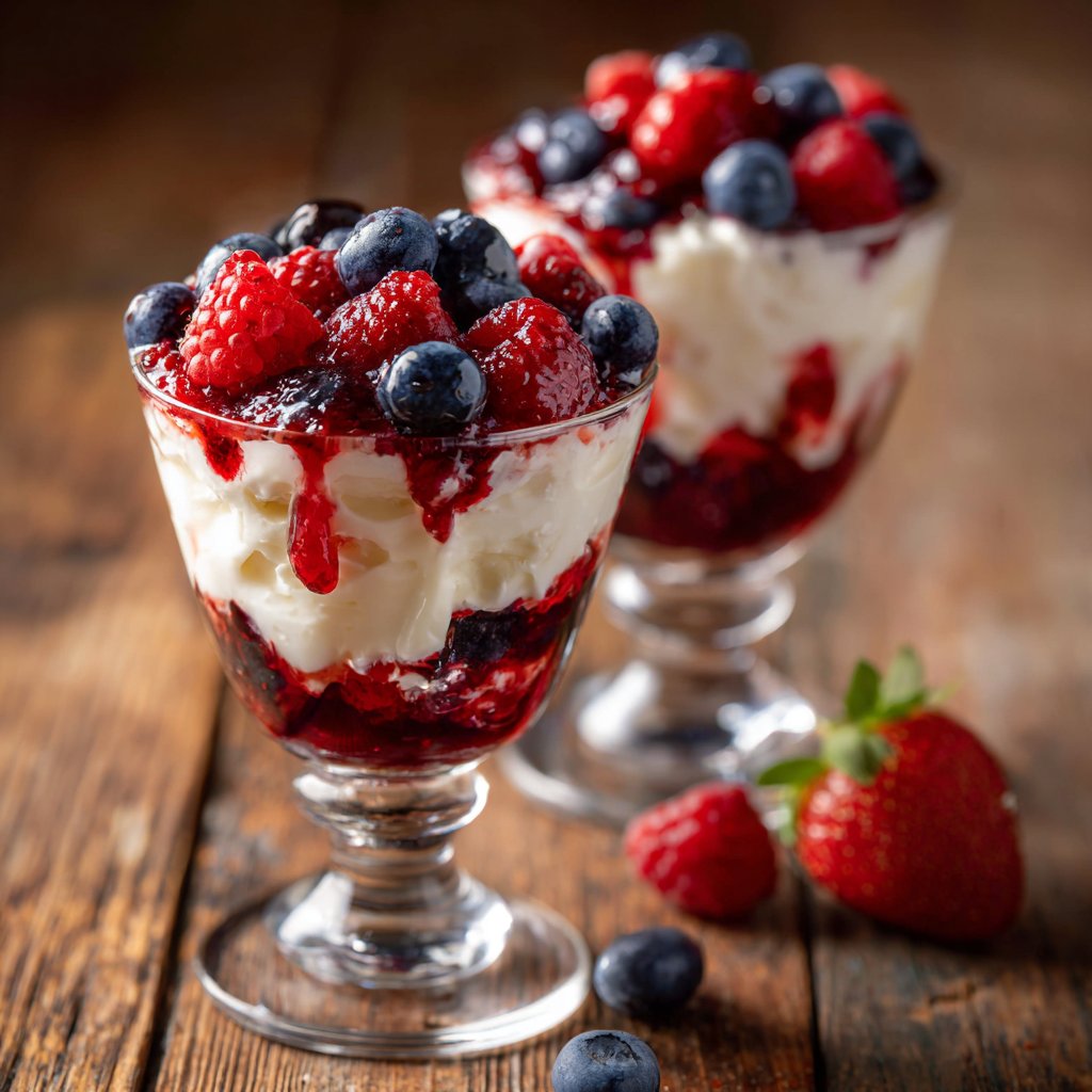 Valentines Breakfast Berry Yogurt Parfaits