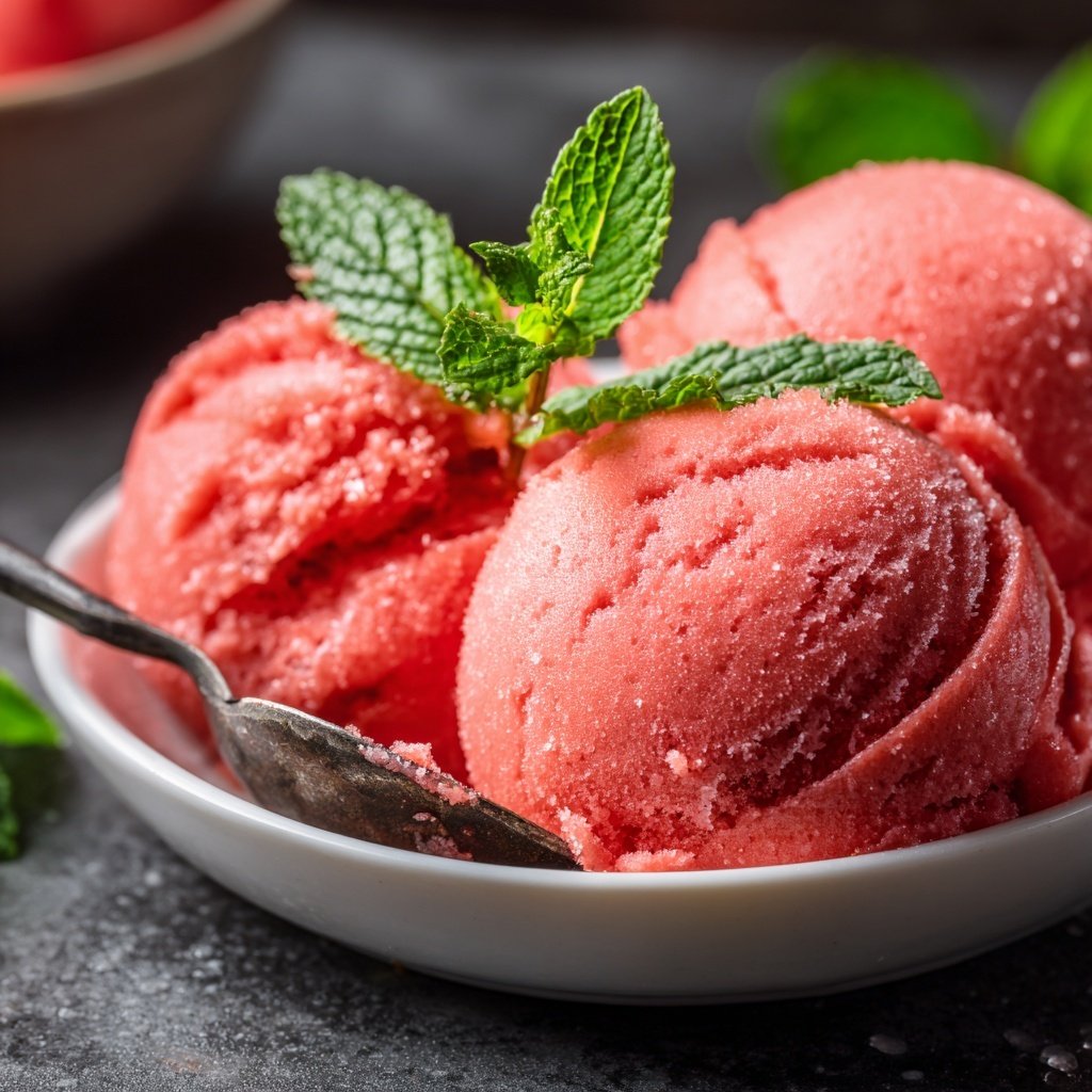 Fresh Strawberry Sorbet